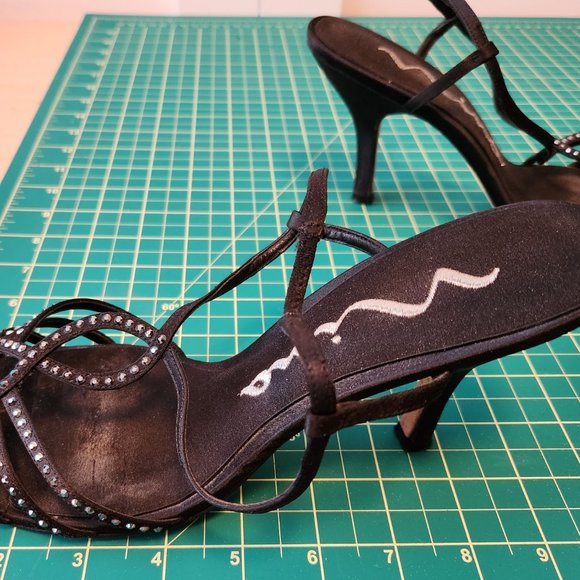 Nina black sparkly heels - Picture 8 of 8